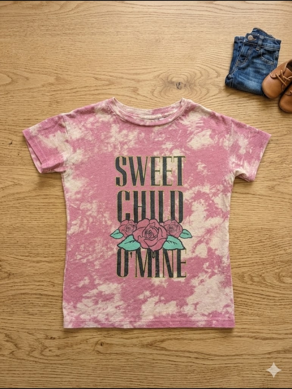 Sweet Child O’ Mine! Rockin’ Pink Guns n Roses Tie-Dye Tee